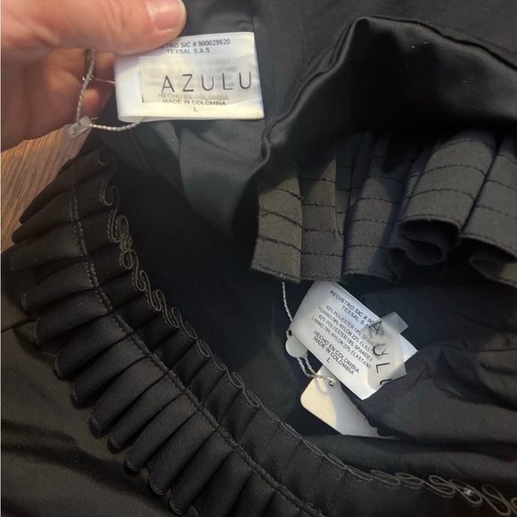 Bikini azulu Venere black set anthropologie large - Picture 2 of 4